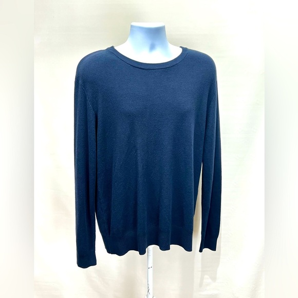 SLATE & STONE Men’s navy blue crew neck sweater size L - Picture 1 of 13